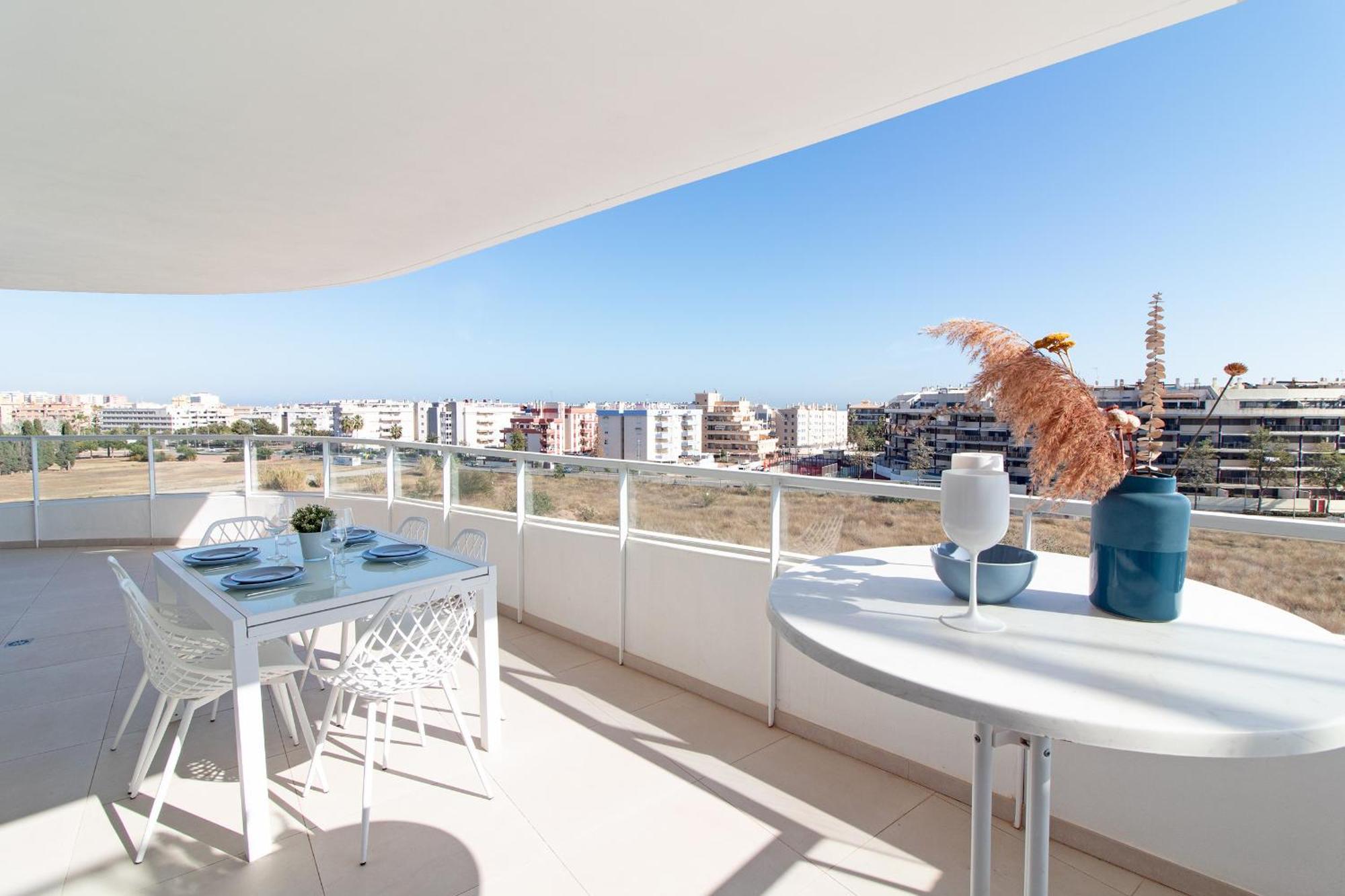 Global Properties, Moderno Apartamento Con Gran Terraza Y Vistas Al Mar Canet d'En Berenguer Exteriör bild